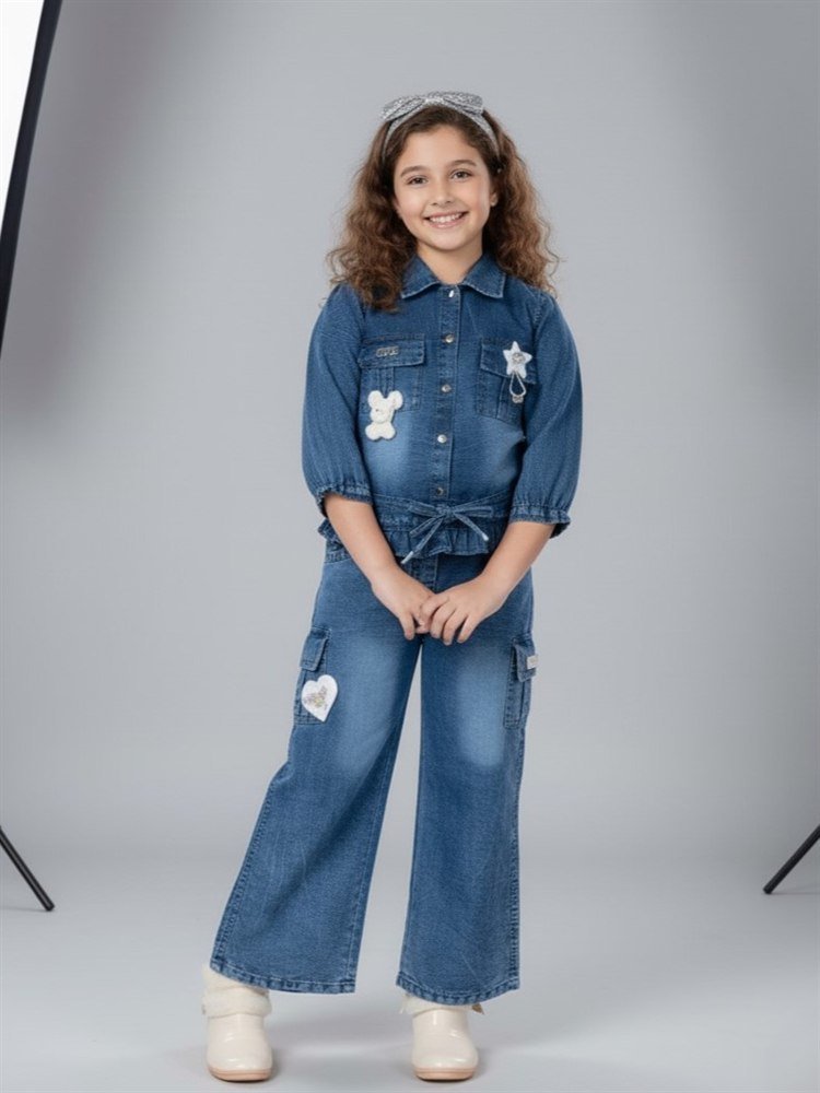 Girls Top & Bottom Denim Jeans Set